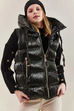 Bianco Lucci Aufblasbare Astronautenweste Mit Kapuze für Damen - 36