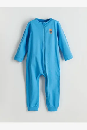 LC Waikiki Lcw Baby Overall Aus Gekämmter Baumwolle Mit Rundhalsausschnitt Für Babys für Herren - 6–9 Monate