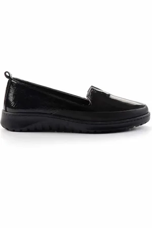 Disney Ballerinas K Aus Schwarzem, Faltigem Lackleder Und Echtem Leder 01331333308 für Damen - 36