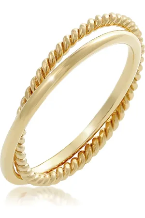 Elli Ring Wickel Klassisch Filigran Gedreht Trend Aus 925 Sterling Silber für Damen - 50