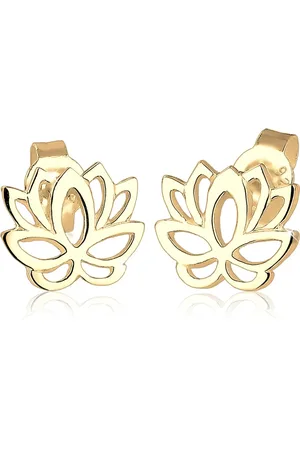 Elli Ohrringe Lotusblume Blume Blüte Lotus Talisman Silber für Damen - One Size