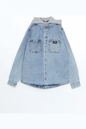 LC Waikiki Lcw Kids Kapuzen-jeanshemd Für Jungen für Herren - 8–9 Jahre