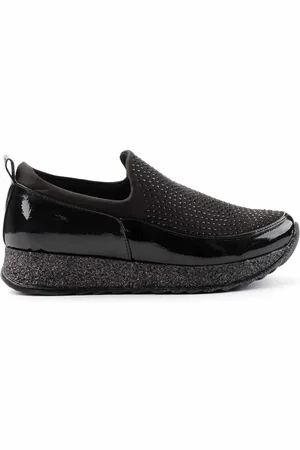 Disney Schwarze Freizeitschuhe Aus Geknittertem Lackleder K 01220051908 für Herren - 36