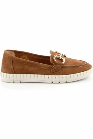 Disney Camel Wildleder Echtleder Loafer Schuhe K 01303333302 für Damen - 39