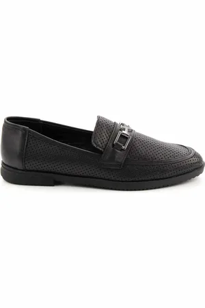 Disney Schwarze Loaferschuhe Aus Echtem Leder K 01586213603 für Damen - 38