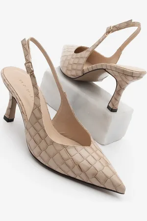 Marjin Stiletto Spitze Zehe Croco Slingback Schuhe Mit Absatz Andis Croco - 38