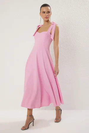 Trendyol A-linien-träger Mit Schnürung, Detailliertes Gewebtes Abendkleid, Nachtabendkleid für Damen - 36