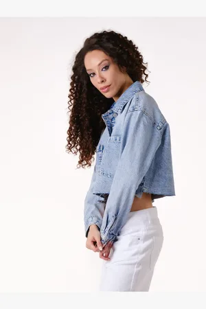 Novita Kurze Jacke In Säureblau für Damen - S