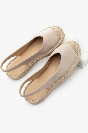 Marjin Wildleder-sandalen – Espadrilles Aus Echtem Leder Mit Offenem Rücken für Damen - 38