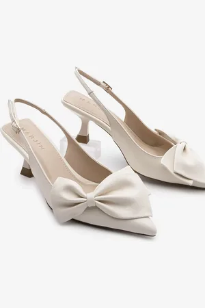 Marjin Stiletto-schuhe Mit Spitzer Zehenpartie Und Schleifendetail, Offener Rücken, Fivas - 36