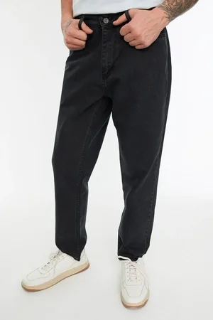 Trendyol Schwarze Relax-fit-boyfriend-jeans Aus 100 % Baumwolle für Herren - 33