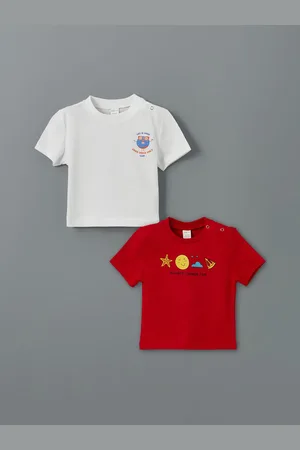 LC Waikiki Bedrucktes Baby-jungen-t-shirt Mit Rundhalsausschnitt, 2er-pack für Herren - 12–18 Monate
