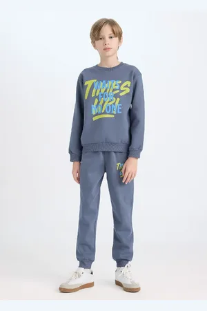 DeFacto Team Sweatshirt Mit Rundhalsausschnitt Jogger-trainingsanzug D3563a824wn für Herren - 5–6 Jahre