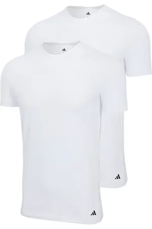 adidas T-shirt, 2er Pack Rundhalsshirt, Active Flex Cotton, Einfarbig für Herren - L