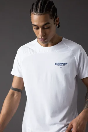DeFacto Bedrucktes Slim-fit-sport-t-shirt Mit Rundhalsausschnitt – Kurze Ärmel B5019ax24sp für Herren - 2XL