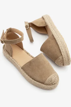 Marjin Olivgrüne Wildleder-sandalen – Echtes Leder, Jute-espadrille Mit Knöchelriemen, Zoder Soil Suede für Damen - 40