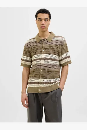 JACK & JONES Poloshirt Gestreift Poloshirt für Herren - 2XL