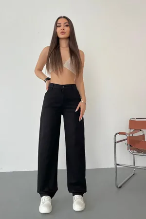 BİKELİFE Baggy-hose Mit Hoher Taille, Dehnbar/lycra, Lockere Passform für Damen - 32