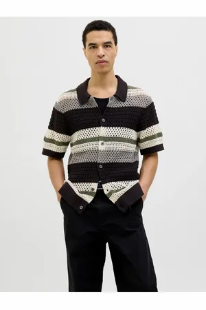 JACK & JONES Poloshirt Gestreift Poloshirt für Herren - 2XL