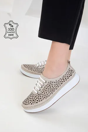 SOHO Echtes Leder Loafer Schuhe für Damen - 38