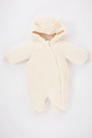 DeFacto Baby-overall Aus Plüsch Mit Kapuze Für Mädchen für Damen - 12–18 Monate