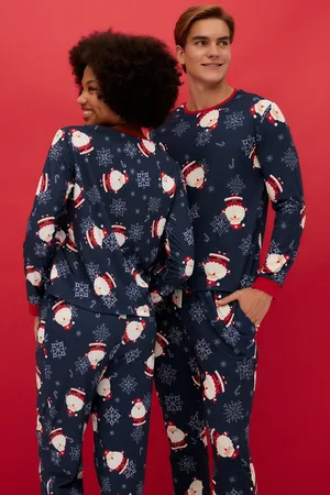 Trendyol Mehrfarbiges Pyjama-set Aus Strick Mit Weihnachtsmuster für Damen - S