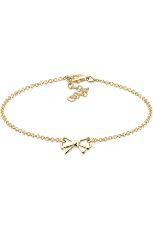 Elli Modernes Bogen-halskettenarmband Aus Sterlingsilber 925 für Damen - 19 cm