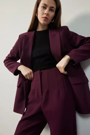 DeFacto Übergroße, Breite, Zweireihige Blazerjacke Mit Kragen für Damen - 34