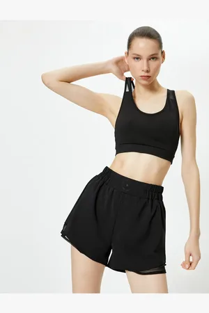 Koton Laufshorts Mit Tülldetail, Hohe Taille, Bequeme Passform für Damen - XS