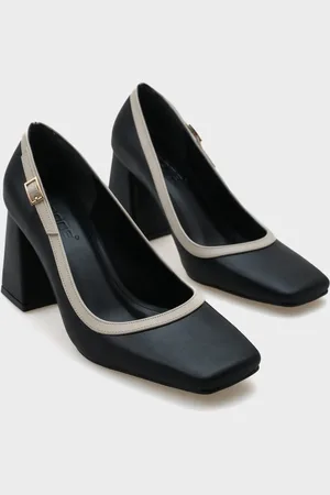Capone Outfitters Penny Blunt Toe Schuhe Mit Mittlerem Absatz Und Schnalle für Damen - 37