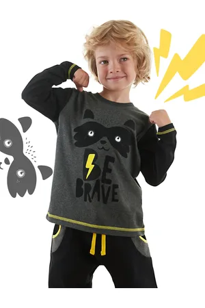 Denokids Be Brave Set Aus T-shirt Und Jogginghose Für Jungen für Herren - 5 Jahre alt