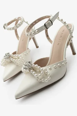 Marjin Stiletto Spitze Zehe Perle Stein Knöchelriemen Hochhackige Schuhe Robis Sedef. für Damen - 37