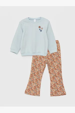 LC Waikiki Langarm-sweatshirt Und Leggings Mit Rundhalsausschnitt Für Babys – 2er-set für Damen - 2–4 Jahre
