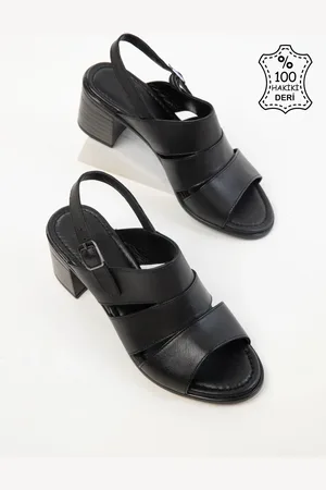 SOHO Schwarze Schuhe Mit Absatz Aus Echtem Leder, für Damen - 40