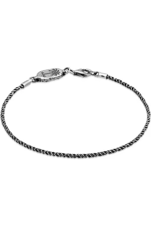 Haze & Glory Paradise 925 Silver Oxidizer Kordelkette – Armband für Herren - 23 cm