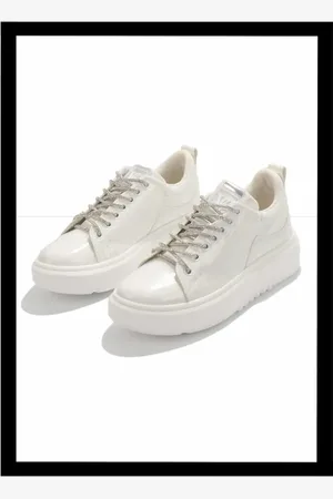 Disney Weißer Sneaker Aus Faltigem Lackleder K 01345016008 für Damen - 39