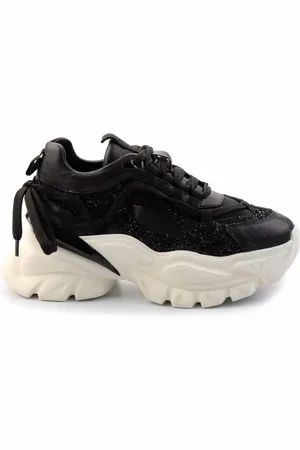 Disney Sneaker K Aus Schwarzem Echtleder 01480004703 für Damen - 37