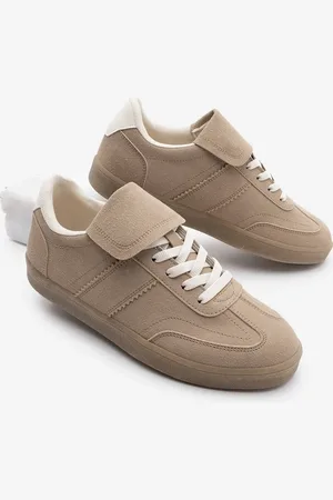 Marjin Sneaker Aus Kamel-wildleder – Retro-sportschuhe Mit Zungendetail für Damen - 37
