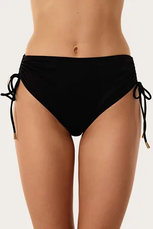 AYYILDIZ Schwarze Bikinihose Mit Hoher Taille für Damen - 40