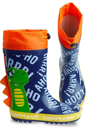 Denokids Bunte Elastische Gummistiefel Mit Dinosaurier-motiv Für Jungen für Herren - 31