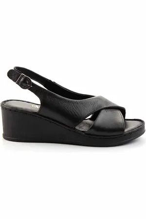 Disney Schwarze Schuhe Mit Keilabsatz Aus Echtem Leder K 05466057003 für Damen - 39