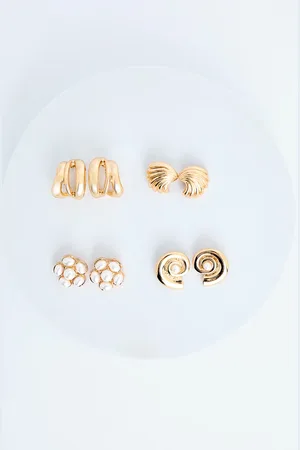 Penti Selena Gold-ohrring-set für Damen - One Size