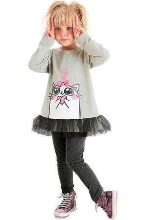 Denokids Süßes Katzen-tunika- Und Leggings-set Aus Tüll Für Mädchen für Damen - 2 Jahre