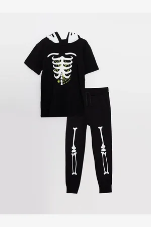 LC Waikiki Bedrucktes Kurzärmliges T-shirt Und Jogginghose Für Jungen Mit Kapuze für Herren - 5–6 Jahre