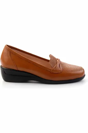 Disney Hellbraune Schuhe Mit Keilabsatz Aus Echtem Leder K 01531123603 für Damen - 39