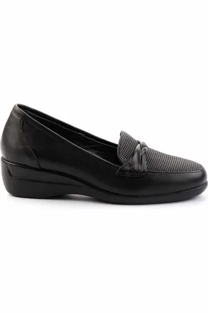 Disney Schwarze Schuhe Mit Keilabsatz Aus Echtem Leder K 01531123603 für Damen - 38