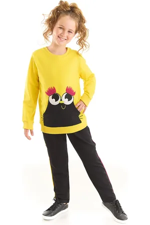 Denokids Augenbrauen-augen-mädchen-trainingsanzug-set für Damen - 2 Jahre