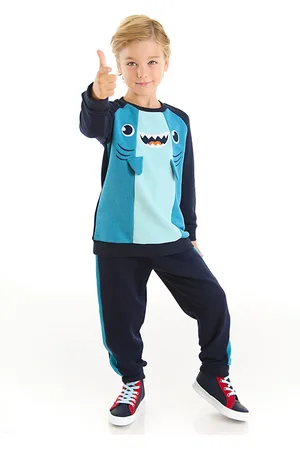 Denokids Shark Trainingsanzug-set Für Jungen, Marineblau für Herren - 2 Jahre