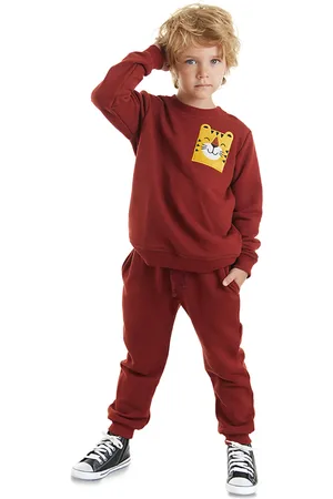 Denokids Tiger Boy Trainingsanzug-set – Bequemes Design für Herren - 2 Jahre