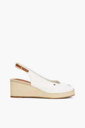 Tommy Hilfiger Flag Mid Wedge Espad Slingback für Damen - 40
